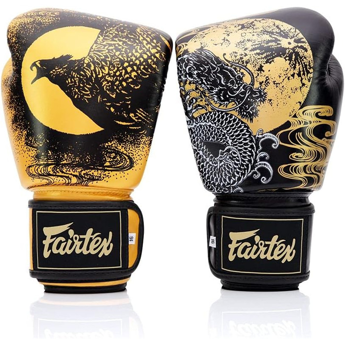 Боксерські рукавички Fairtex BGV26 Harmony Six чорні/золоті – преміум якість для тренувань і змагань