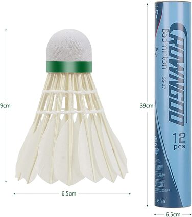 Волани для бадмінтону Yonex (12 шт) - професійні, для тренувань та вулиці, висока стабільність