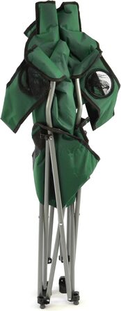 Туристичний стул Divero: складаний, для риболовлі, з підголовником, зелений (до 130 кг)