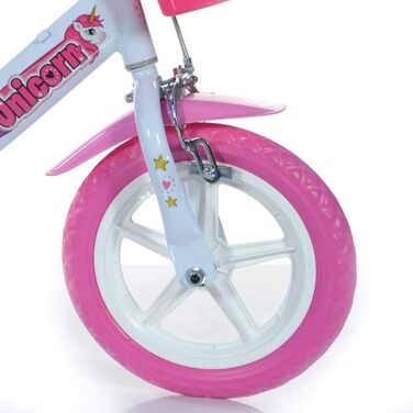 Дитячий велосипед Dino Bikes 12 дюймів, біло-рожевий, для дівчаток