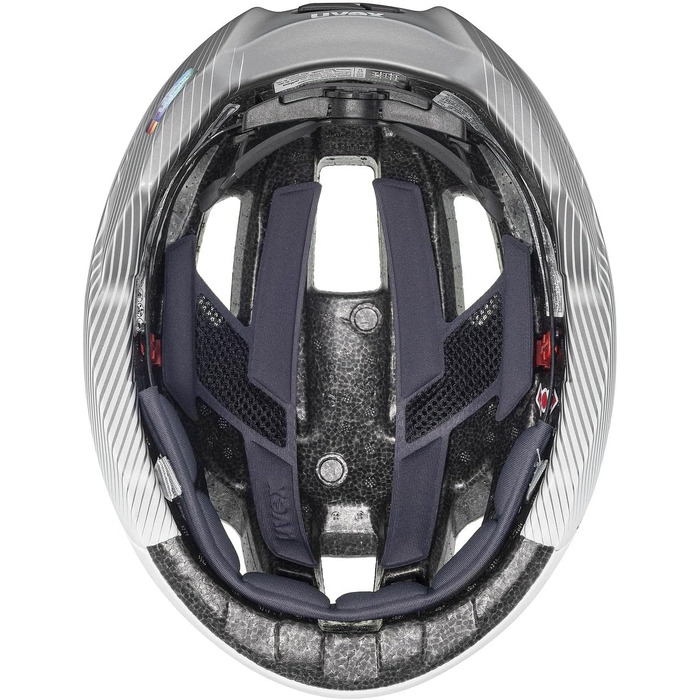 Жіночий велосипедний шолом uvex rise cc Women's Edition, біло-сірий, розмір 56-59 см, індивідуальне регулювання, вентиляція