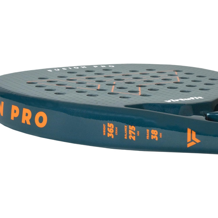 Ракетка для падел VirtuFit Fusion Pro Deep Teal – карбонова ракетка для початківців та просунутих гравців, легка, для контролю та потужності