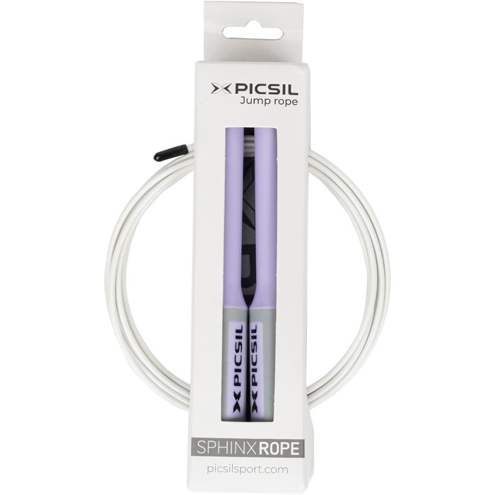 Picsil Sphinx Speed Rope – легке та міцне скакалка для крос-тренінгу, фітнесу, боксу, професійна скакалка з подвійними підшипниками, високоякісні матеріали, фіолетова
