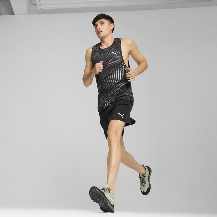 Кросівки для бігу PUMA Reflect Lite Trail PTX - унісекс, сірий/чорний/яблучно-зелений (42 EU)