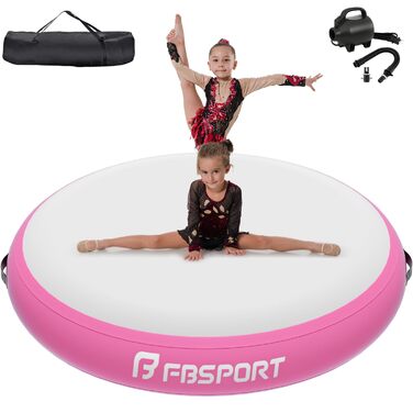 Airtrack Matte FBSPORT надувний килимок для гімнастики 70/100/140см, висота 10/20/30см з насосом