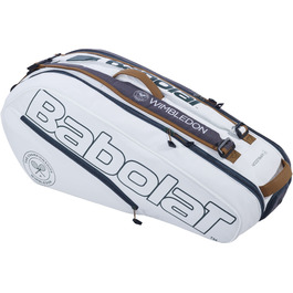 Сумка для тенісних ракеток Babolat Pure x6 Wimbledon (біло-сіра) - Органайзер для 6 ракеток