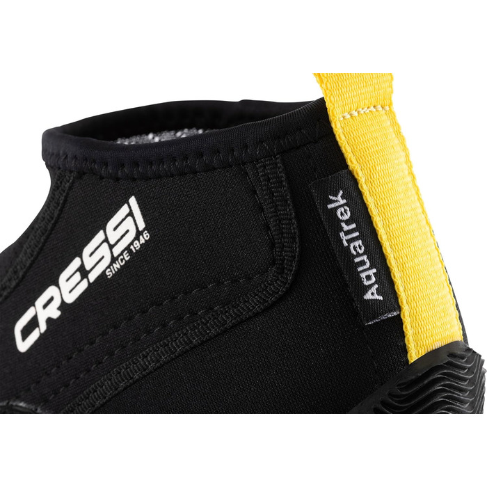 Чоботи для плавання Cressi Aquatrek - зручні аквашузи для моря, чорні, розмір EU 42/43