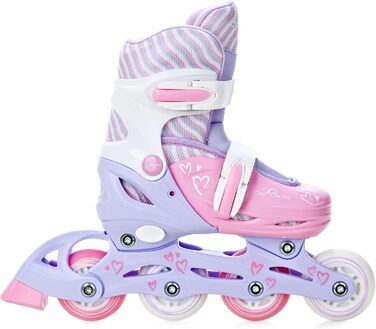 Інлайнери для дітей RAVEN Loret Lila/Pink, розмір 30-33 (18,5-20,5 см), з LED підсвіткою, регульовані