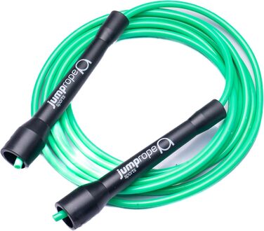 Професійне скакалка для змагань SPEED CHAMPION (діаметр 5 мм, довжина 3.0 м, регульована) (чорний-неоновий зелений)