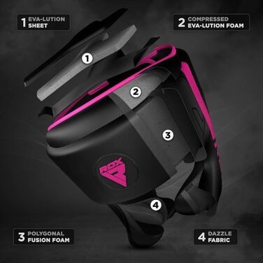 Кепка для боксу та єдиноборств RDX Maya Hide: захист голови для кікбоксингу, ММА, тайського боксу, карате, таеквондо
