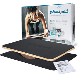 Інтерактивний балансборд Plankpad Fit for Fun з додатком для тренувань і ігор, дерев'яний тренажер для всього тіла