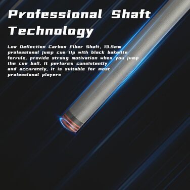 Кю Pool Cue Stick Crown ME з карбону, 20oz, для більярду (CJC01)