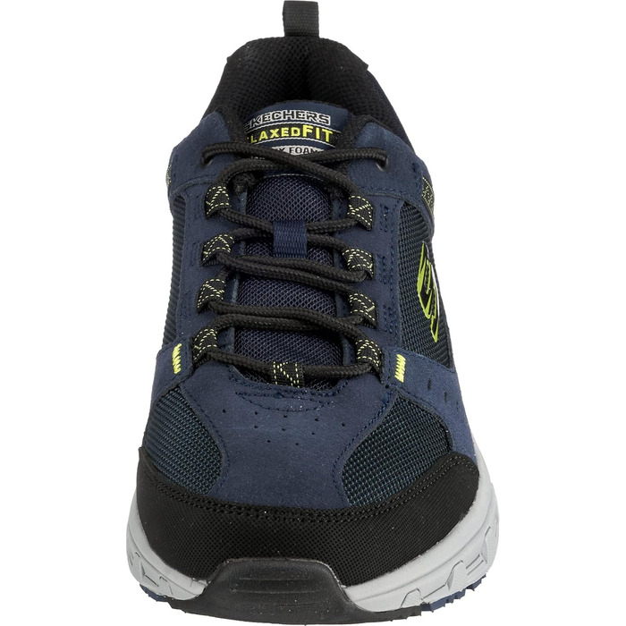 Чоловічі кросівки Skechers Vigor 2.0 Navy з шкіри, PU та сітки, акцент Lime