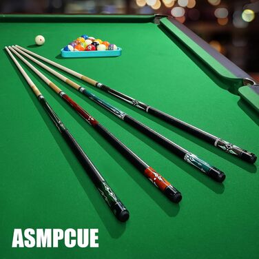 Більярдний кий Pool Queue 58 дюймів з канадського клена, 13 мм наконечник, для професійних гравців, 1/2 Maple, 18oz (темно-сірий 21oz)