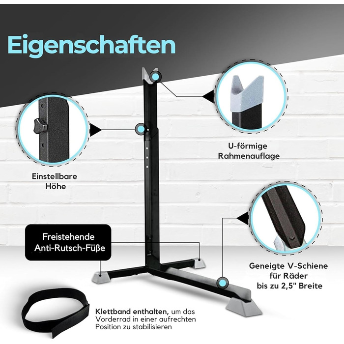 Підставка для велосипеда вертикальна, підлогова, для гаража та дому, компактна, Bike Nook