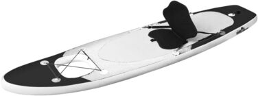 Надувна SUP-дошка для дорослих vidaXL, 330x76x10 см, чорна, комплект для сапсерфінгу з веслом