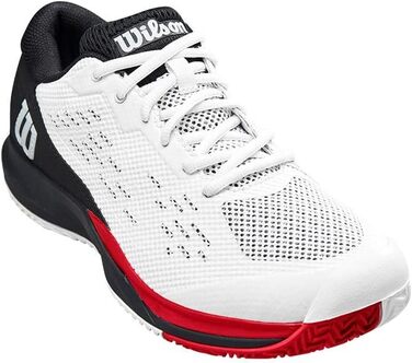 Тенісні кросівки Wilson Rush Pro Ace чоловічі білі/чорні/червоні, розмір 47 1/3 EU