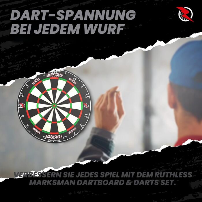 Дарцборд Ruthless Marksman Sisal Professional DB072 для сталевих дротиків