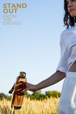 Спортивна пляшка для води MAMEIDO 1 л, зручна для газованої води, з мітками часу, герметична, BPA Free, сіра