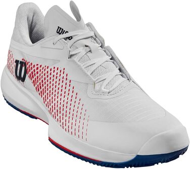 Тенісне взуття Wilson KAOS Swift 1.5 Clay для чоловіків (46 2/3 EU, білий, блакитний, червоний Wilson)