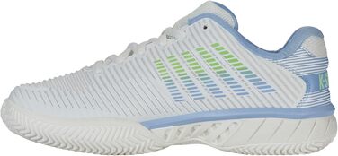 Жіночі тенісні кросівки K-Swiss Hypercourt Express 2 Hb, 39.5 EU, білий, сірий, зелений