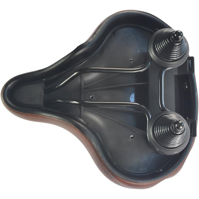 Сідло для велосипеда UPANBIKE Superweich: комфортне шкіряне сідло з амортизацією та розширеним шаром піни, коричневе