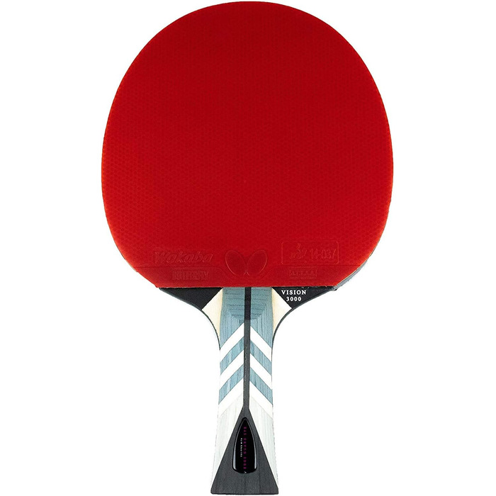 Ракета Butterfly Timo Boll Vision 3000 для настільного тенісу, професійна ракетка для просунутих гравців, ITTF сертифікований гумовий шар Wakaba, ручка конкавна