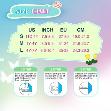 Дитячі ролики Inliner Kinder з регулюванням розміру 26-29, 29-34, 30-35. Ролики для дівчаток з колесами 82A PU, дизайн 