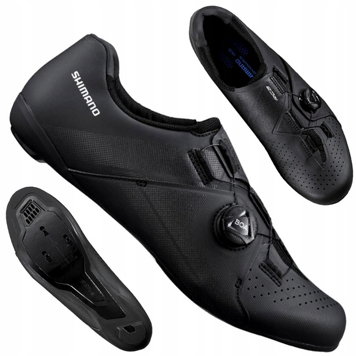 Шосейне взуття Shimano SH-RC300, чорне, розмір 44, з підтримкою SPD