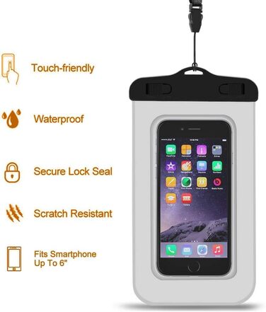 Водонепроникний мішок Unigear Dry Bag 2L/5L/10L/20L/40L – рюкзак, сумка, мішок для каяку, риболовлі, кемпінгу, пляжу з кишенею для телефону та ременями