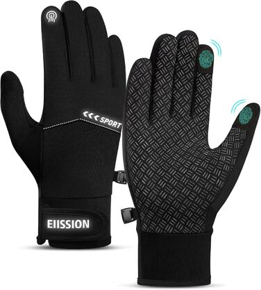 Рукавички для велосипедистів зимові чоловічі та жіночі. Теплі, водонепроникні, з сенсорним екраном. Ідеальні для катання на велосипеді, лижах, бігу та роботи.