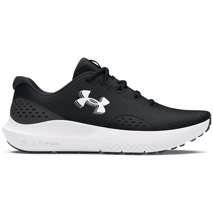 Чоловічі бігові кросівки Under Armour UA Charged Surge 4, чорні (Black Anthracite White), розмір 49.5 EU