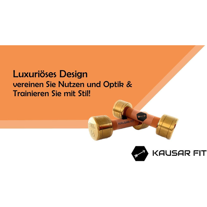 Гантелі Kausar Fit 3 кг – стильний дизайн, комплект для фітнесу та силових тренувань вдома
