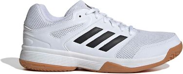 Жіночі кросівки adidas Speedcourt для залу, білі/чорні/сірі, 46 2/3 EU