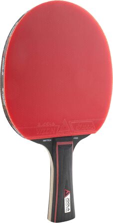 JOOLA тенісна ракетка Match PRO ITTF, для змагань, 4 зірки, чорна/червона, губка 1,8 мм