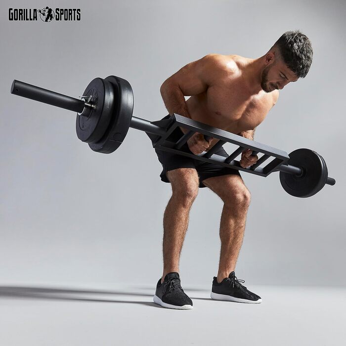 Диски для гантелей GORILLA SPORTS, набір/одиночно, 1,25–30 кг, отвір 30 мм, пластик, комплект гантелей 30 кг (2x5 + 2x10 кг)