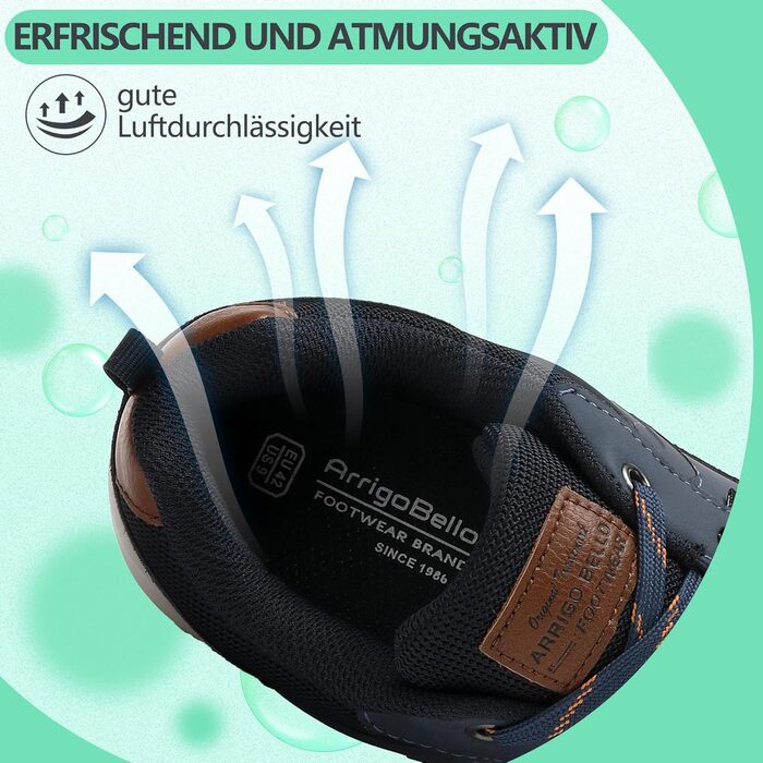 Sneaker TARELO для чоловіків: кросівки з повітряною подушкою, зручні та легкі для занять спортом та відпочинку (зелені, сині, 42 EU)