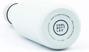 Термобутилка з нержавіючої сталі Cool Bottles 500 мл Pastel Sky, тримає холод 36 годин і тепло 18 годин, BPA Free, Triple-Cool Technology