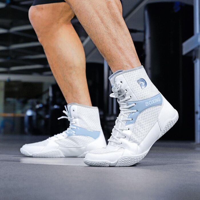 Чоловічі боксерські кросівки для боротьби, муай-тай, кікбоксингу та спарингу. Зручні та дихаючі боксерські черевики для тренувань та бойових мистецтв, розміри 36-46 (EU 40).
