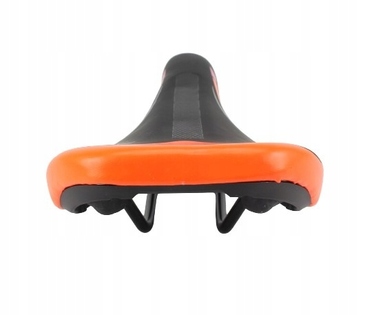 Зручне велосипедне сідло MTB, спортивне, чорно-помаранчеве 37602