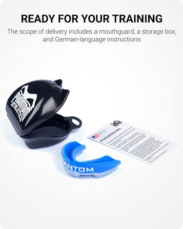 Капа спортивна Phantom Athletics для боксу та єдиноборств, доросла (синя)