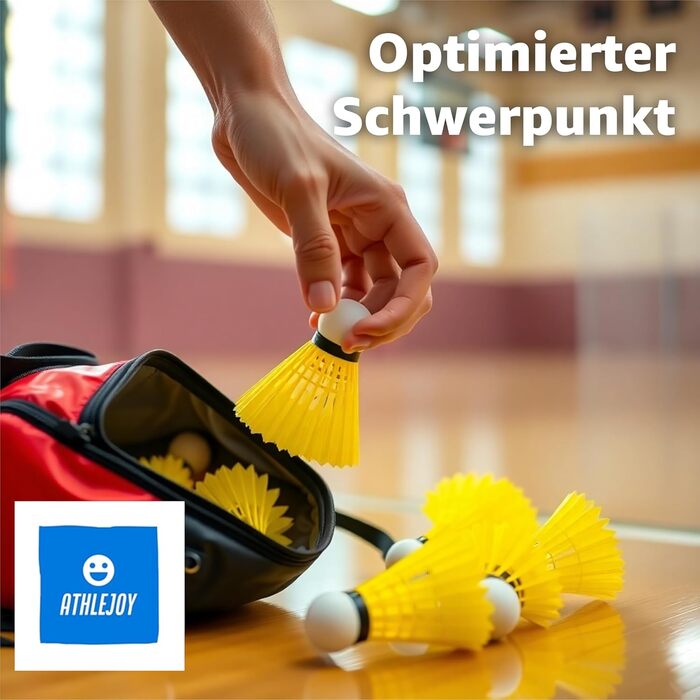 М'ячі для бадмінтону - тренувальні та змагальні - 12 шт.