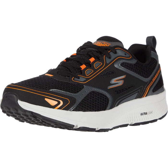 Чоловічі кросівки Skechers Go Run Consistent 220034-BKOR, чорні, для бігу та спорту, 44 EU