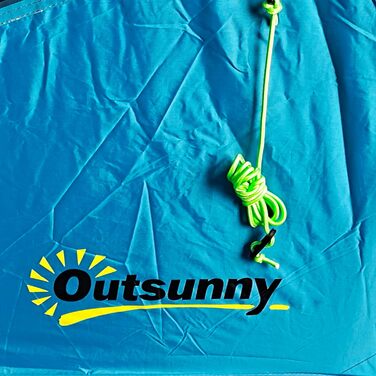 Намет для кемпінгу Outsunny на 4 особи: легкий, водонепроникний, сімейний, з вікном та тунелем, для відпочинку, подорожей та трекінгу