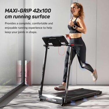 FITFIU MC-100 Складне бігове полотно: 2 нахили, Bluetooth, 12 програм, KINOMAP, до 120 кг, для дому/офісу