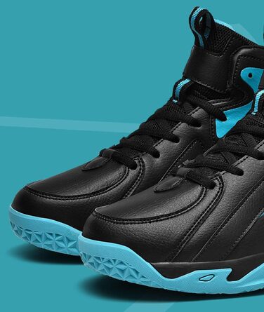 Чоловічі баскетбольні кросівки для занять спортом, дитячі кросівки, кросівки для залу та вулиці, бігові кросівки (47 EU, Чорний) 47 EU Чорний