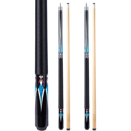 Більярдний кий 1/2 Maple Queue Sticks Pool Cue, 20 oz (580 г) з наконечником 13mm, чорний або білий колір. Підходить для чоловіків та жінок.