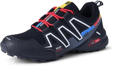 Ортопедичні трекінгові черевики для туризму Terragrip Speed 3 - унісекс, водонепроникні, з неслизькою підошвою, армійного кольору (44 EU, Чорний)