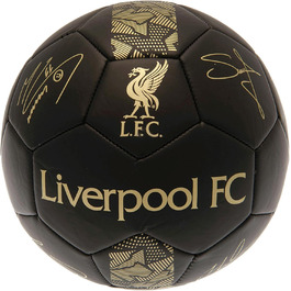 Футбольний м'яч Liverpool FC Phantom Signature, чорний/золотий, офіційна команда, універсальний розмір