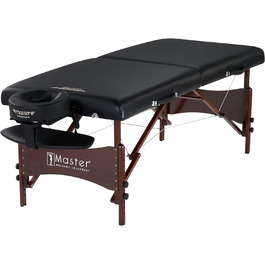 Складаний масажний стіл Master Massage Newport 71 см, чорний, переносний, косметологічна кушетка